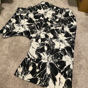 Vestido Estamoado negro y blanco